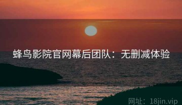 蜂鸟影院官网幕后团队：无删减体验
