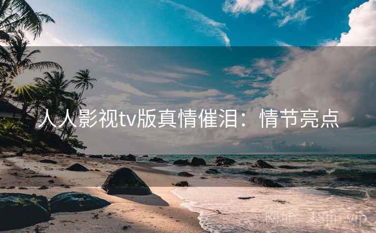 人人影视tv版真情催泪：情节亮点